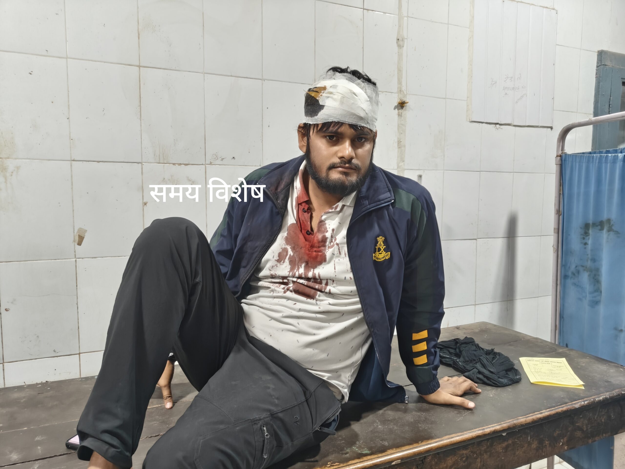 नदबई में घर जा रहे युवक से बदमाशों ने की मारपीट: सिर में अवैध कट्टे की बट से मारी चोट; नदबई के शांति कॉलोनी की है घटना, पीड़ित युवक ने कराया मामला दर्ज